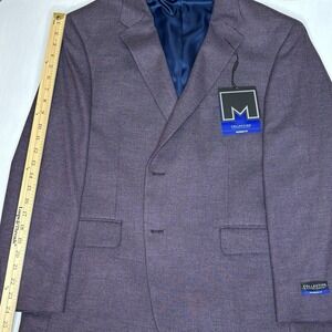 Men's Collection By Michael Strahan Stretch Coat Modern Fit Size 46 Short